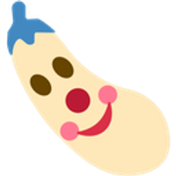 Clown Eggplant emoji