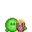 Popcorn Eating emoji