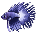 Blue Crowntail emoji