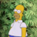 Homer Gone Weed emoji