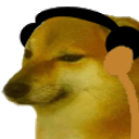 Jammin Cheems emoji