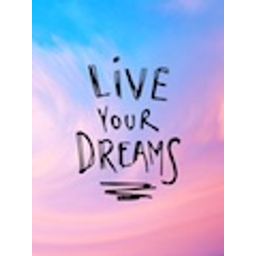 Live Your Dreams Text emoji