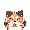 Fox Sparkler emoji