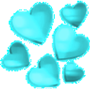 Blue Hearts emoji