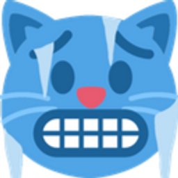 Frozen Cat emoji