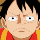 Luffy Grim Stare emoji