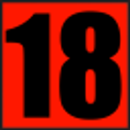 Bold Red 18square emoji