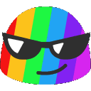 Rainbow Cool emoji