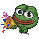 Pepe Party Horn emoji