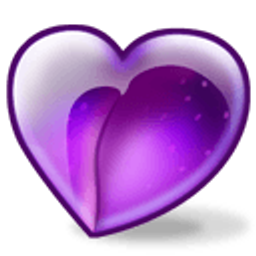 Plum Heart emoji