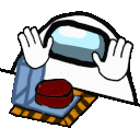 Amongbutton emoji