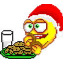 Eating Xmas Cookies emoji
