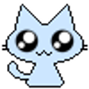 Blue Kitty emoji
