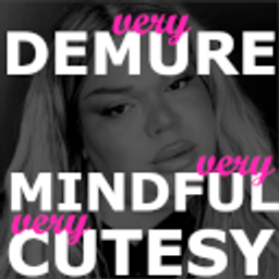Very Demure Mindful Cutesy emoji