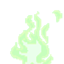 Mint Flame emoji