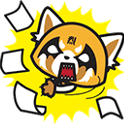 Aggretsuko Paperwork emoji