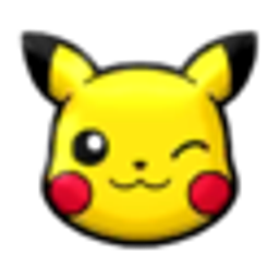 Poke Pika Wink emoji