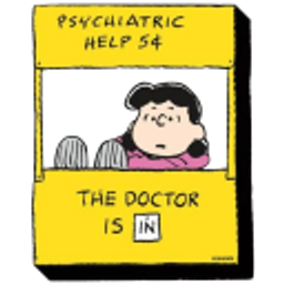 Peanuts Lucys Psychiatry Booth emoji