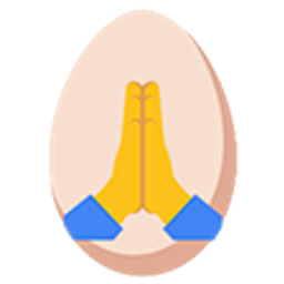 Egg Pray emoji
