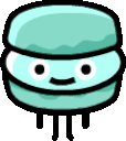 Macaron Cyan emoji