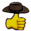 Cowboy Thumbs Up emoji
