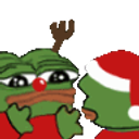 Peepohugchristmas emoji