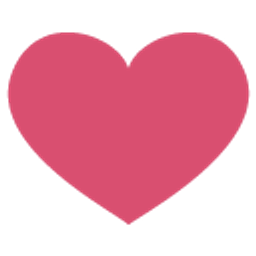 Heart Pantone 2011 Honeysuckle emoji