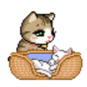 Neko Mom X Kitten emoji