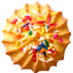 Sprinklecookie emoji