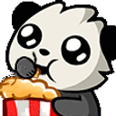 Panda Popcorn Animated emoji