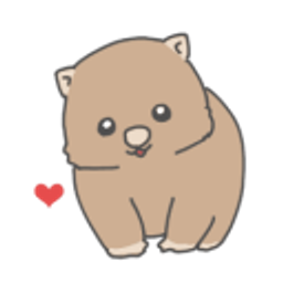 Wombat Love emoji