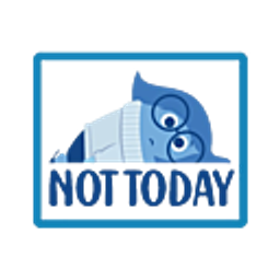 Not Today E emoji