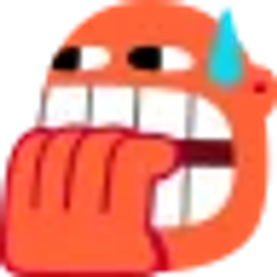 Orange Biting Nails emoji