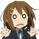 Anime Shocked Handsup emoji