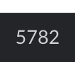 Number 5782 Black emoji