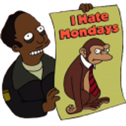 Monday Monkey Lives For The Weekend emoji