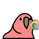 Lollipop Parrot emoji