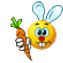 Easter Bunny Carrot emoji