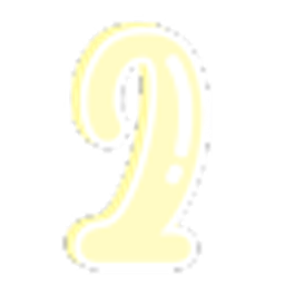 Number Two Gold Shine emoji