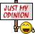 Just My Opinion emoji