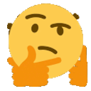 Thinking Face Rotating emoji
