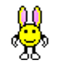 Easter Bunny Waving emoji