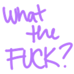 Purple Wtf emoji