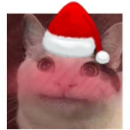 Blush Catsanta emoji