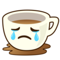 Sad Coffee emoji