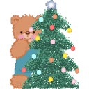 Teddyxmastree emoji