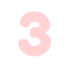 Pink Number Three emoji