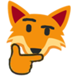 Fox Think emoji