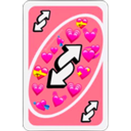 Uno Reverse Pink emoji