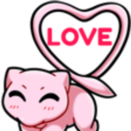 Mew Love2q emoji